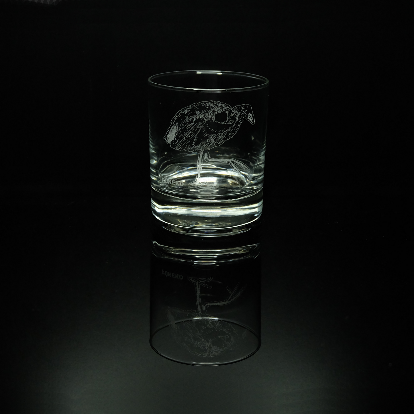 New Zealand Birds Engraved Glasses