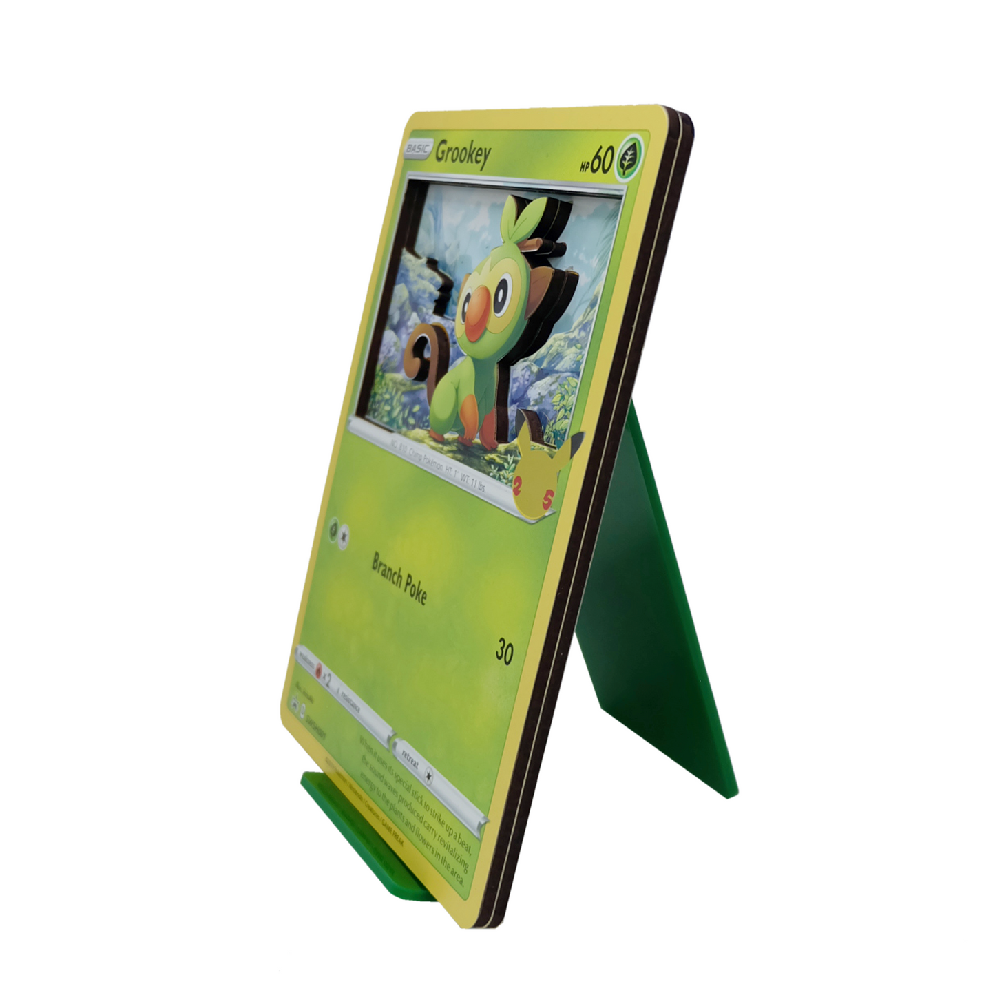 Grookey 3D Jumbo Pokemon Card