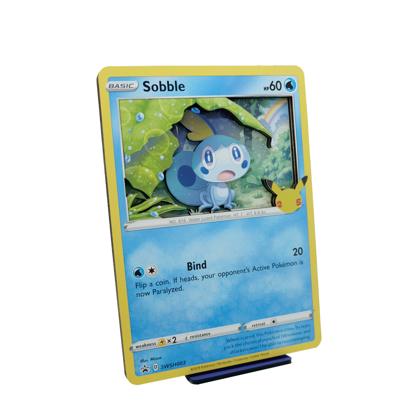 Sobble 3D Jumbo Pokemon Card