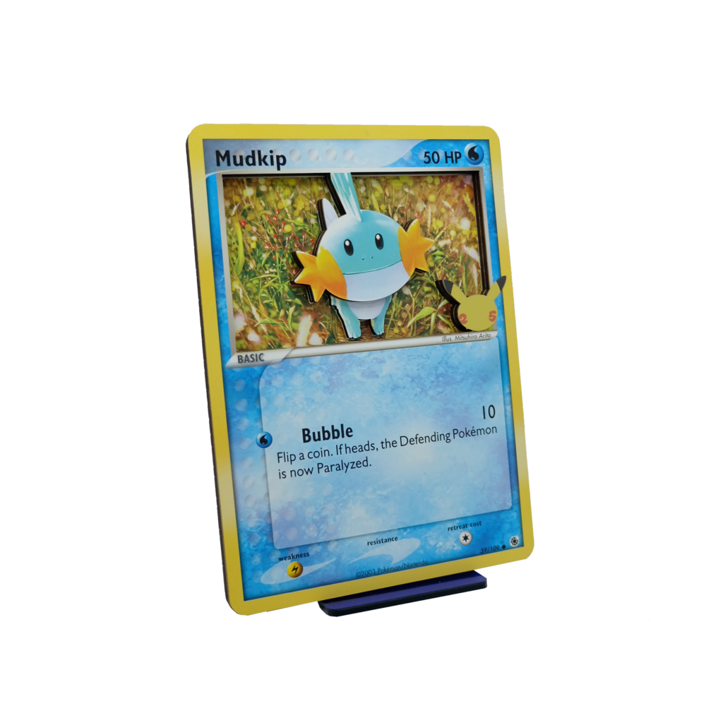 Mudkip 3D Jumbo Pokemon Card