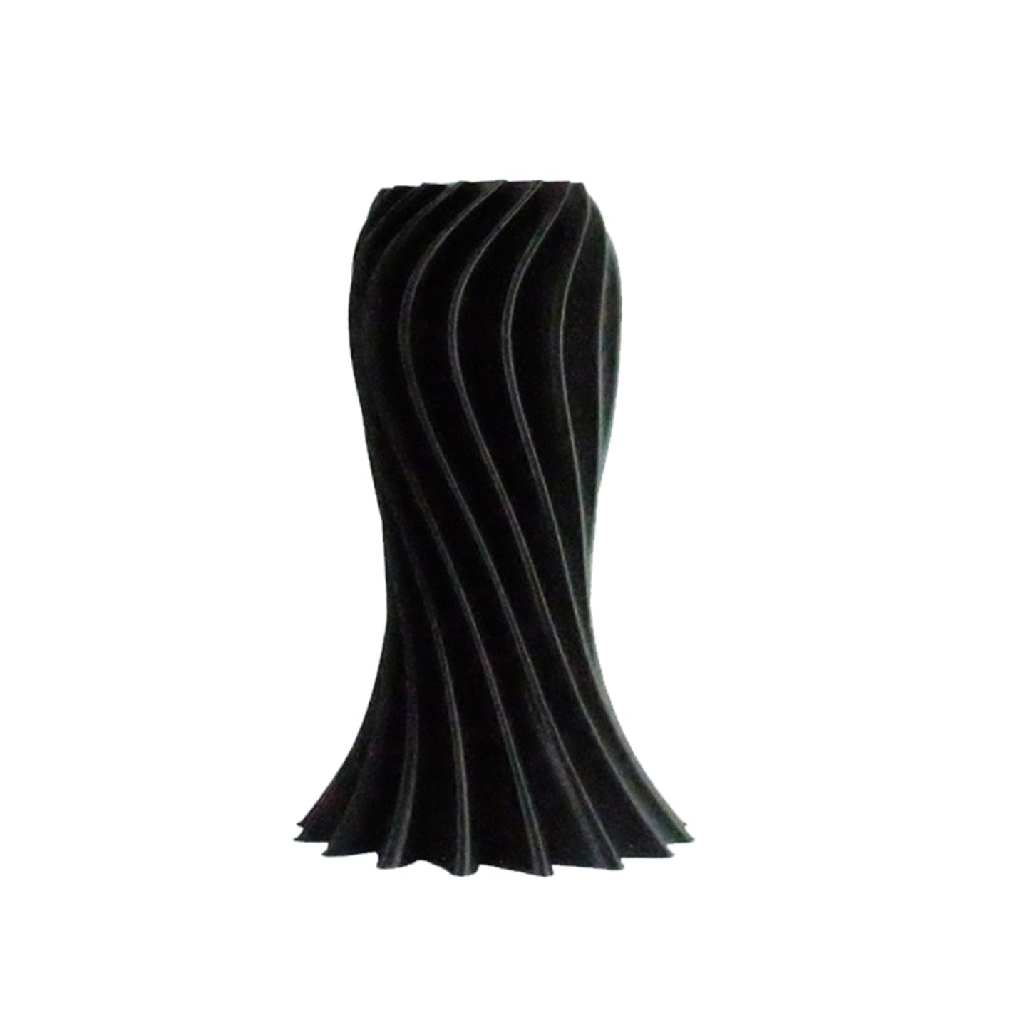 Ripple Vase Black