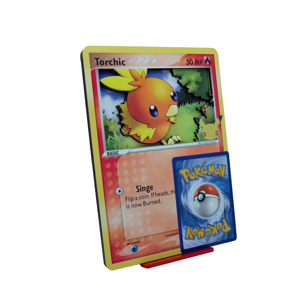 Torchic 3D Jumbo Pokemon Card