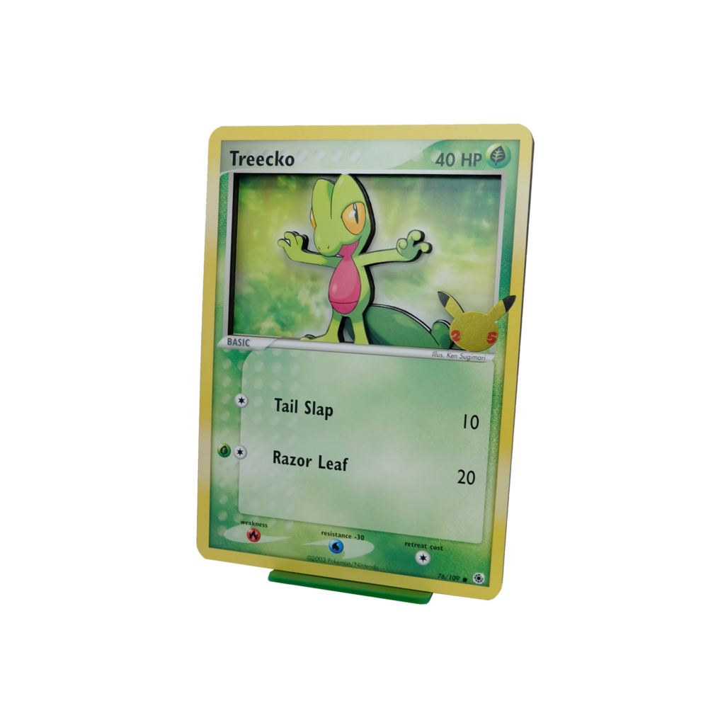 Treecko 3D Jumbo Pokemon Card