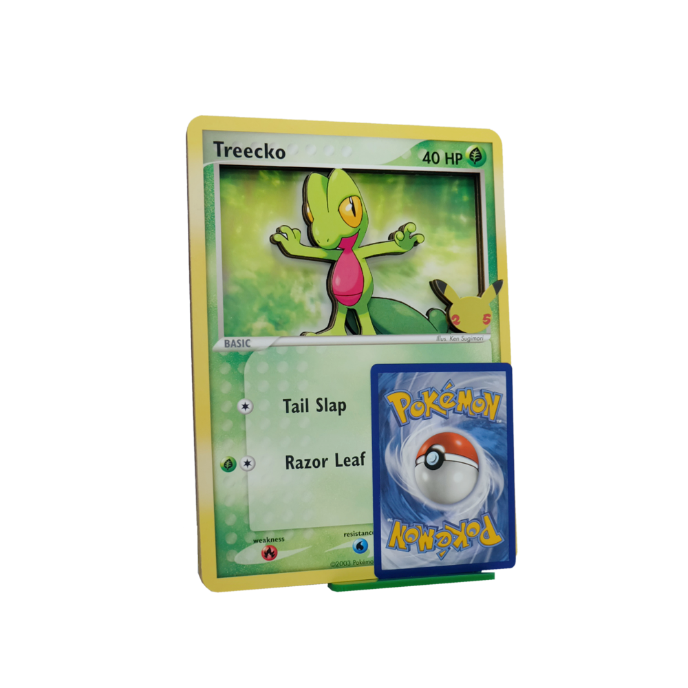 Treecko 3D Jumbo Pokemon Card