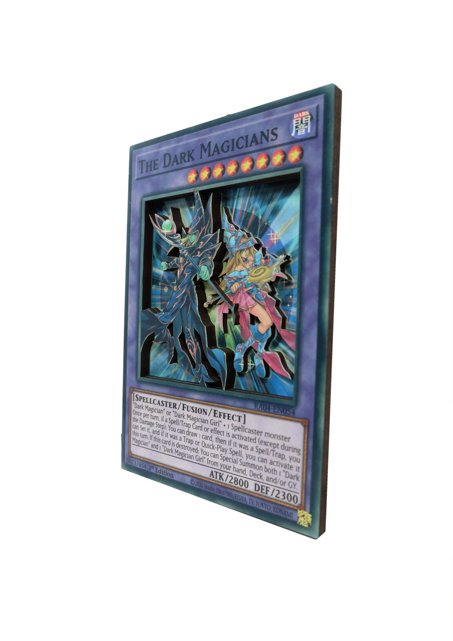 Jumbo Yu-Gi-Oh Dark Magicians 3D Card