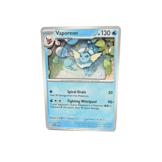 Vaporeon Jumbo 3D Pokemon Card