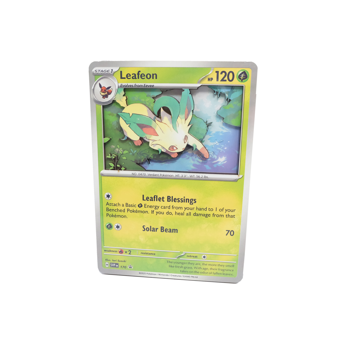 Leafeon Jumbo 3D Pokemon Card