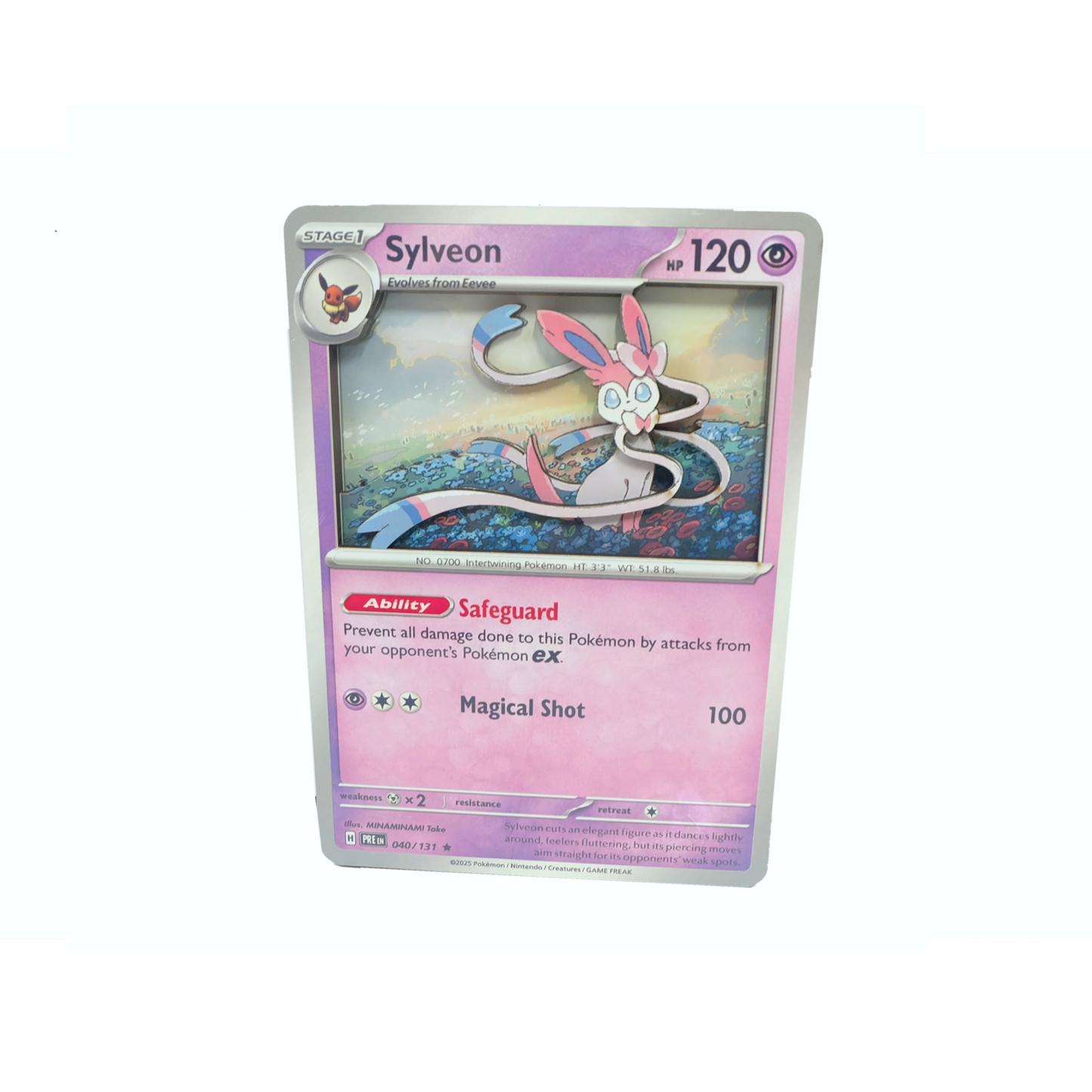 Sylveon Jumbo 3D Pokemon Card
