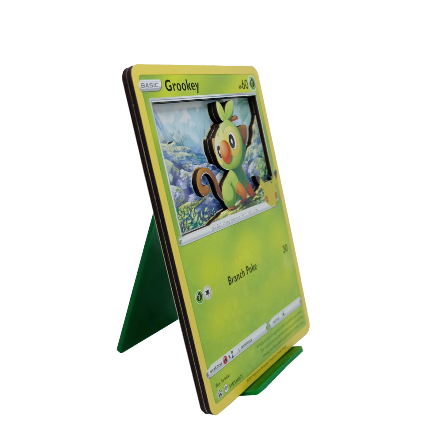 Grookey 3D Jumbo Pokemon Card