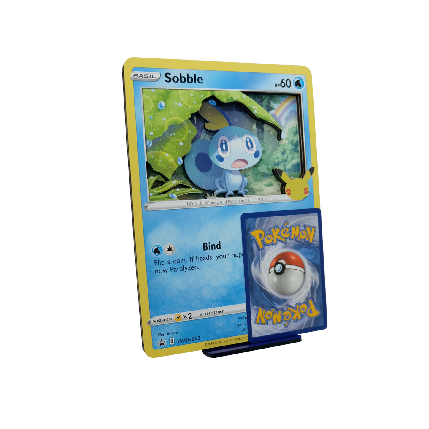 Sobble 3D Jumbo Pokemon Card