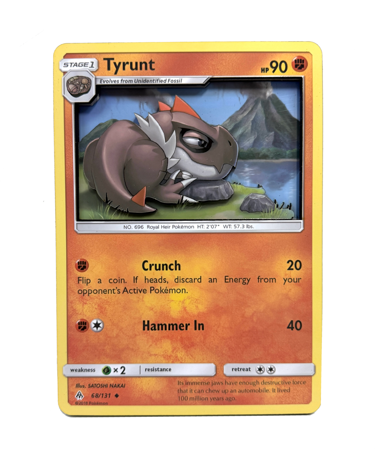 Tyrunt 3D Jumbo Pokemon Card