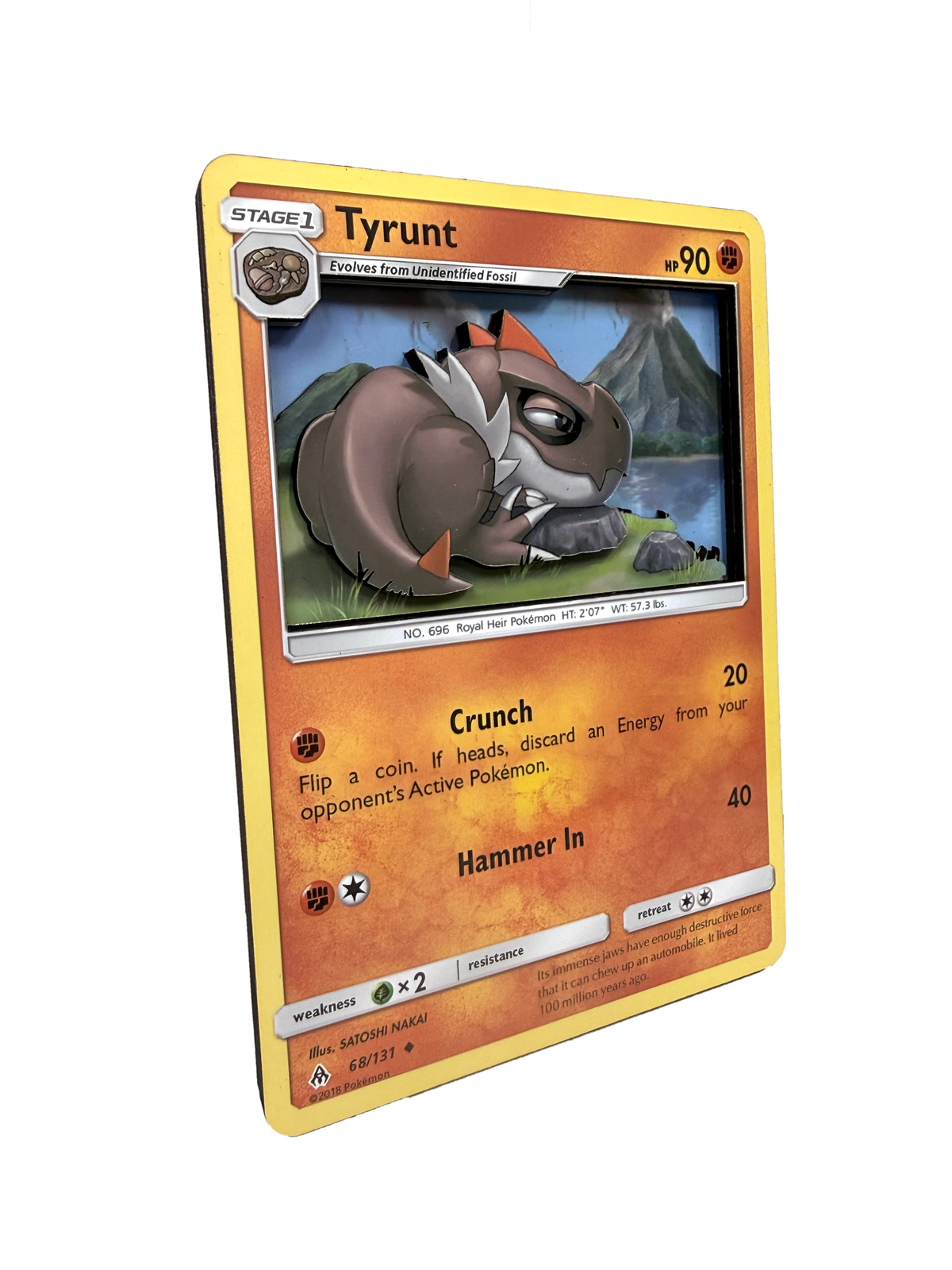 Tyrunt 3D Jumbo Pokemon Card