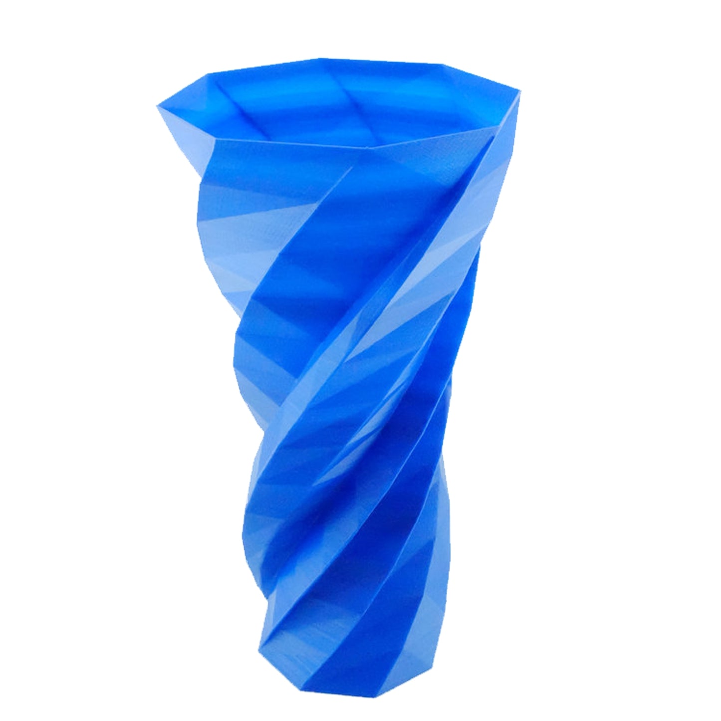 Polygon Vase Blue