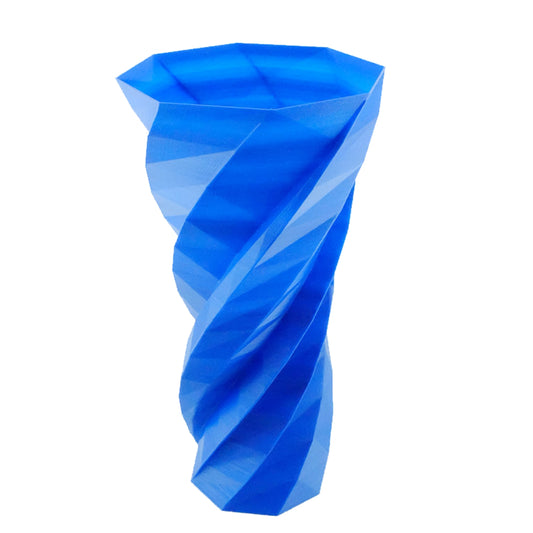 Polygon Vase Blue