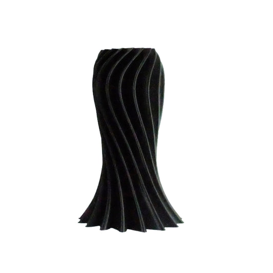 Ripple Vase Black