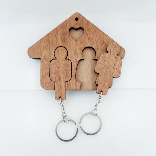 His & Hers - House with Keyrings