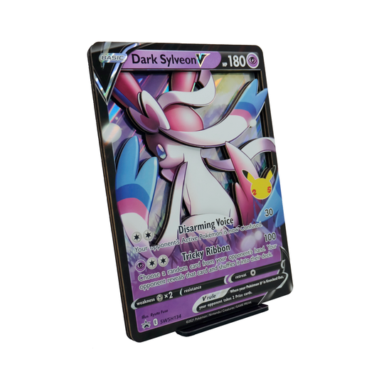 Dark Sylveon 3D Holographic Jumbo Pokemon Card
