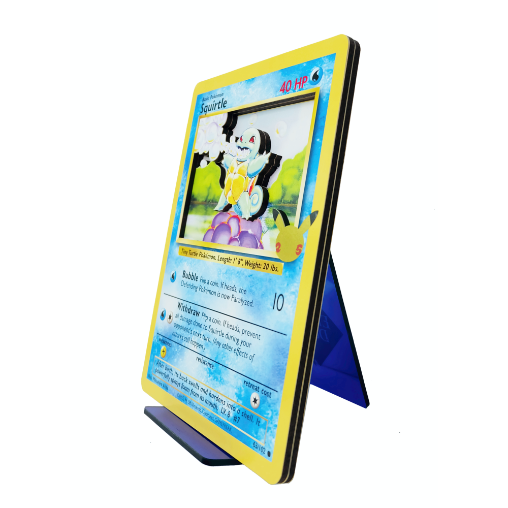 Squirtle Jumbo 3D Pokemon Card