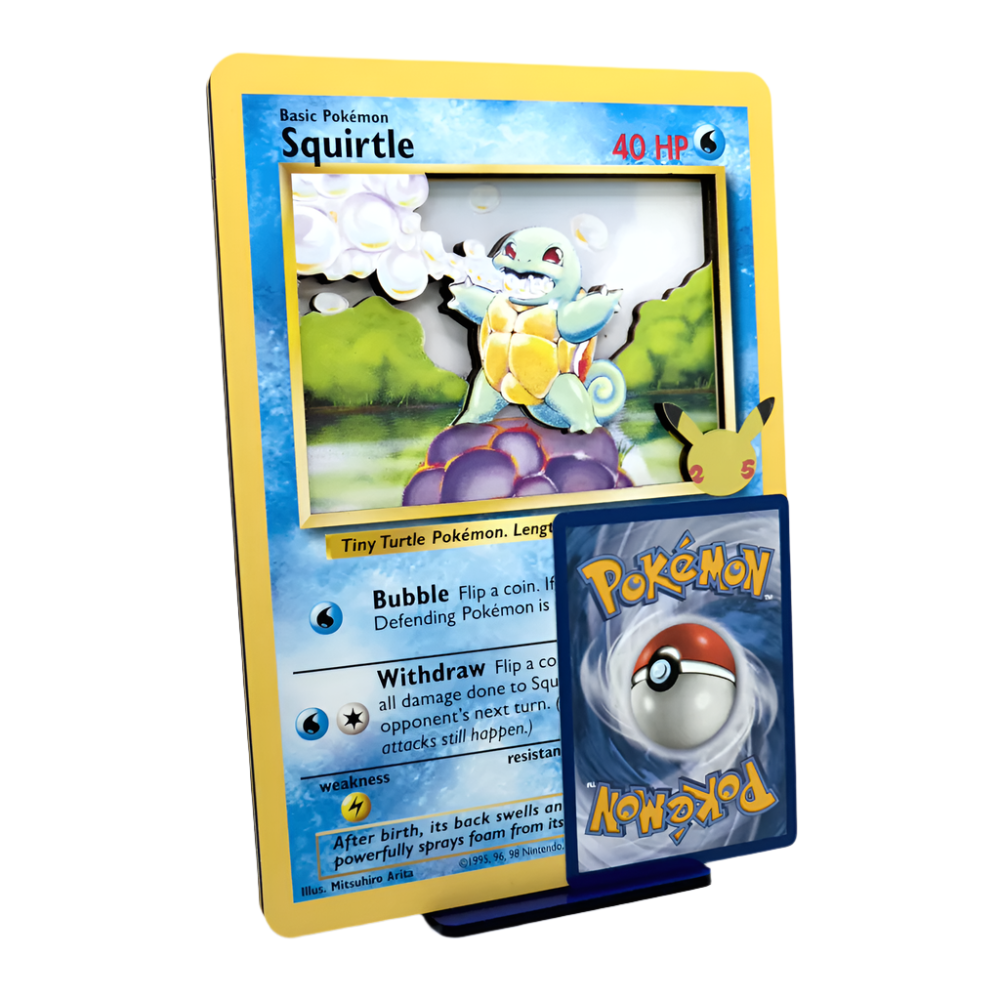 Squirtle Jumbo 3D Pokemon Card