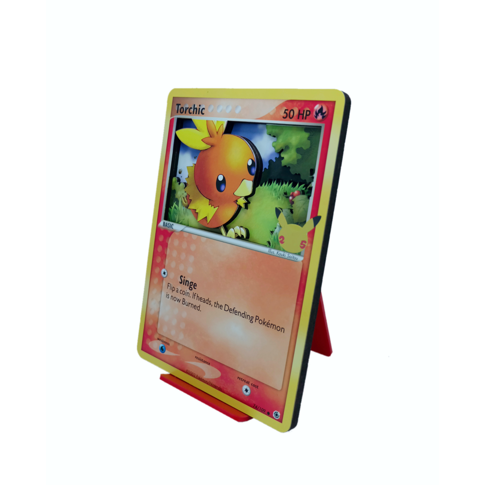 Torchic 3D Jumbo Pokemon Card