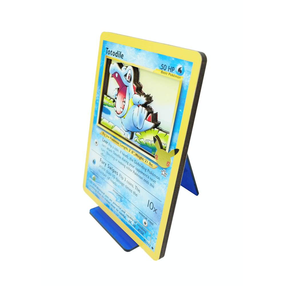 Totodile Jumbo 3D Pokemon Card
