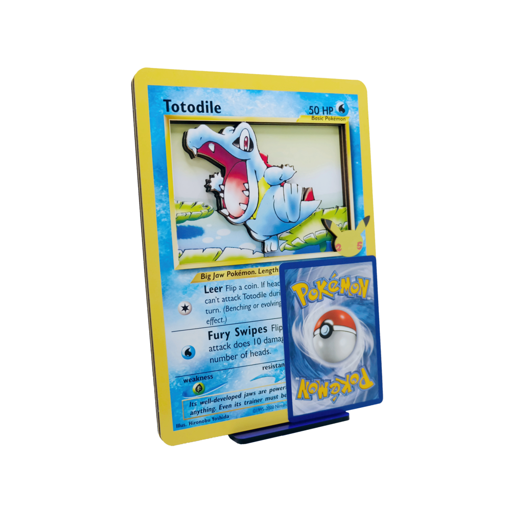 Totodile Jumbo 3D Pokemon Card